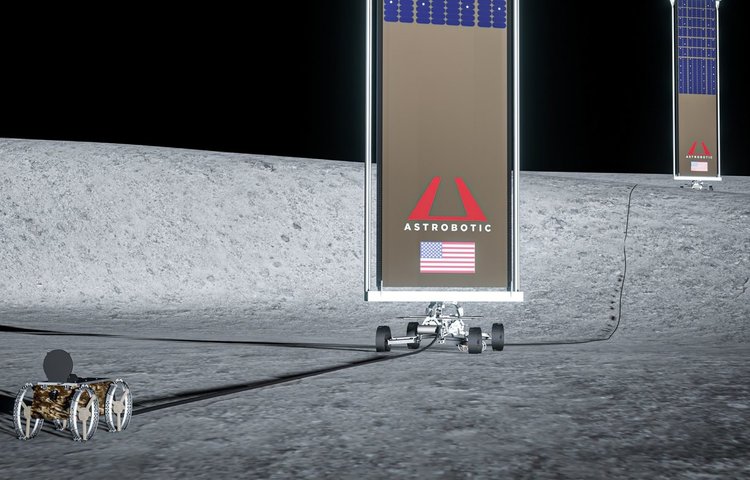 Astrobotic представляет LunaGrid, первую систему производства и транспортировки энергии на Луне