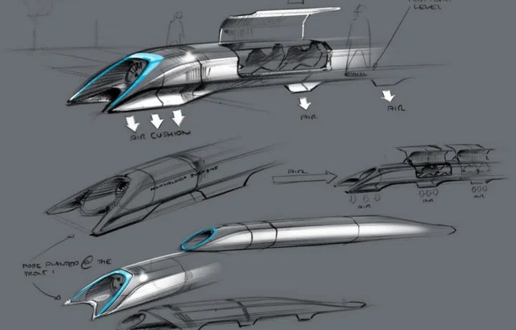 Илон Маск хочет построить систему Hyperloop (очень скоростной поезд) под землей