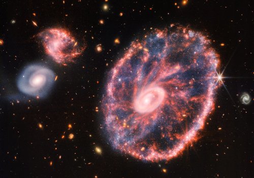 Галактика Колесо Телеги глазами Уэбба: новые беспрецедентные подробности
