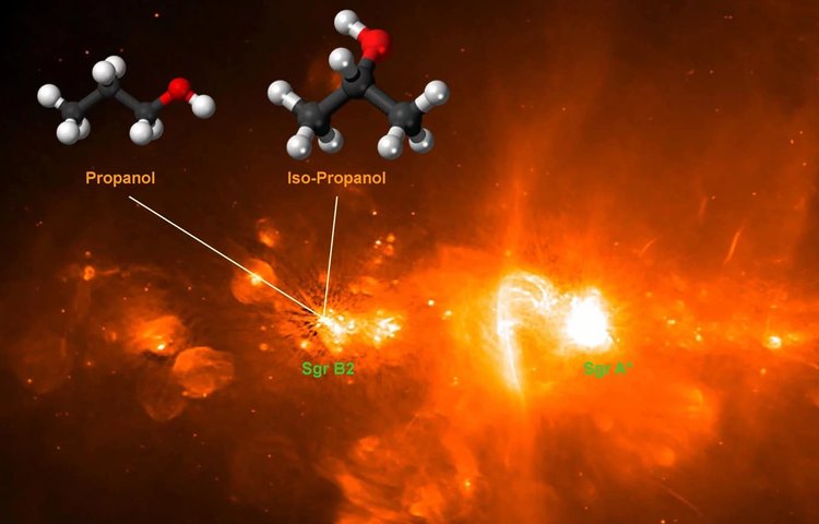 Самая большая молекула спирта, когда-либо обнаруженная в космосе