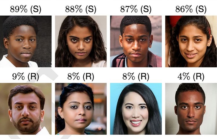 Новый ИИ создает портреты, которые воспринимаются как более правдоподобные, чем реальные лица